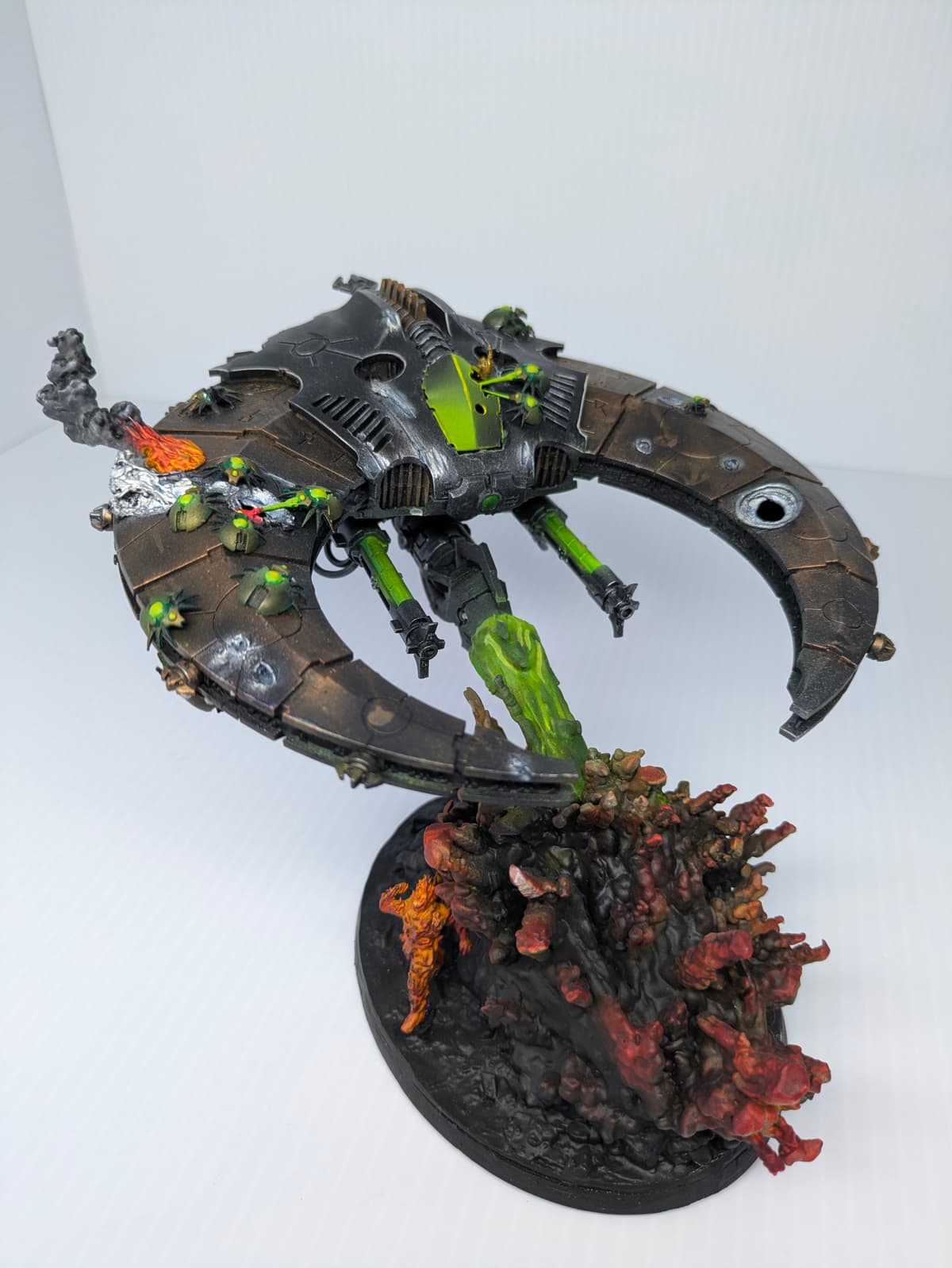 Painted Necron miniature — resin printed